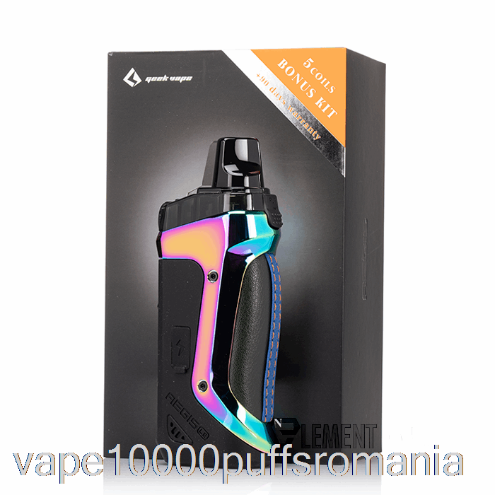 Vape Romania Geek Vape Aegis Boost 40w Pod Mod Kit Le Bonus Kit - Curcubeu